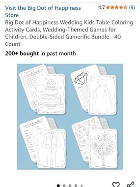 Wedding Kids Corner Items